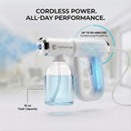 The Original Disinfectant Fogger Machine - Professional Sanitizer Sprayer - ULV Atomizer & Nano Steam Gun – Rechargeable Barber Spray Gun with Blue Light V2