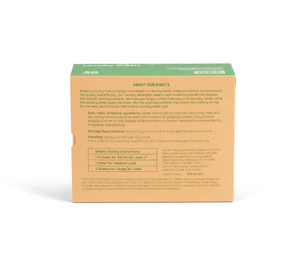 Sheets Laundry Club Detergent Sheets, Fresh Linen, up to 100 Loads