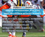 Purefypro Sports Equipment Disinfectant Spray (16oz, 2pk) Kills 99.9999% MRSA, HIV, Athlete Foot Fungus, Virus, Fungi. No Residue. Great For Sports Pads, Yoga Mats, Shoes, Boxing Gloves, Gym Equipment