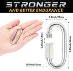 sprookber 304 Stainless Steel Chain Quick Links, Chain Connector, Set of 6
