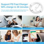 iPhone Charger Fast Charging 3+3Pack 20W USB C Charger with Lightning Cable