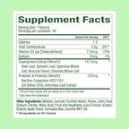 WonderGreens Kids Super Veggie Gummies – Sugar-Free, Allergen-Free Multivitamin for Picky Eaters with Probiotics – Tummy & Immune Support – Green Apple Flavor (30 Count)