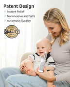 GROWNSY Baby Nasal Aspirator, Electric Nose Sucker, Powerful Suction,Grey