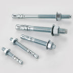 Wensilon 5/16x4" 10Pcs Inch Standard Fasteners for Heavy-Duty Zinc Wedge Anchors for Cement and Concrete