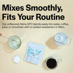 Xalya Alpha GPC Powder 99% Purity 500mg Extra Strength Brain Supplement for Focus & Mental Clarity Third Party Tested, Natural Choline, 170 Servings (3oz) Powder Form