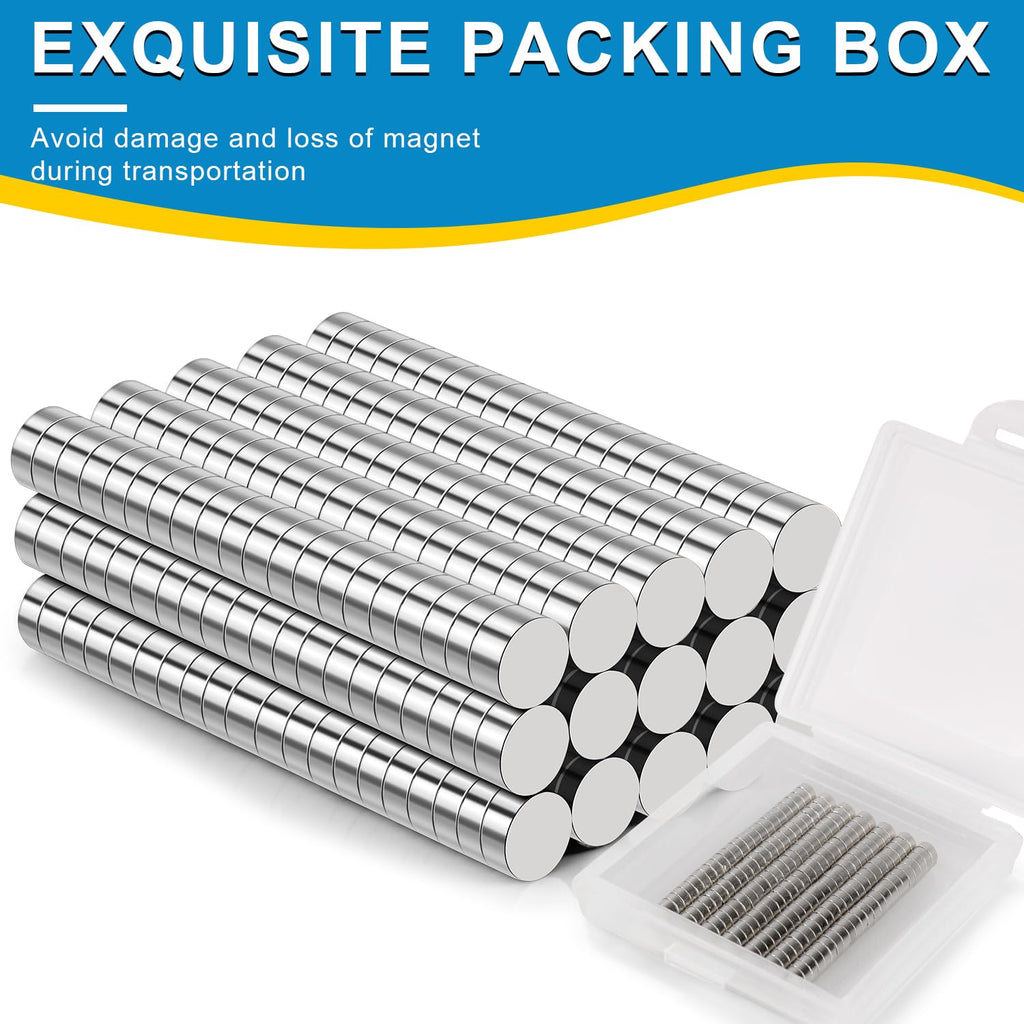 BEST CHOICE MAGNETS 300 Pack Small Magnets, 4x2mm Refrigerator Magnets