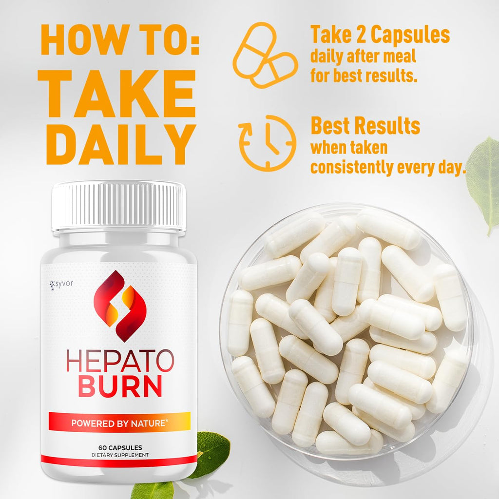 (3 Pack) Hepato Burn Capsules, Official Hepato Burn Pills with All Natural Premium Ingredients, Hepatoburn Energy and Fitness Vitamin Supplement, Hepatoburn Lifestyle Powered by Nature (180 Capsules)