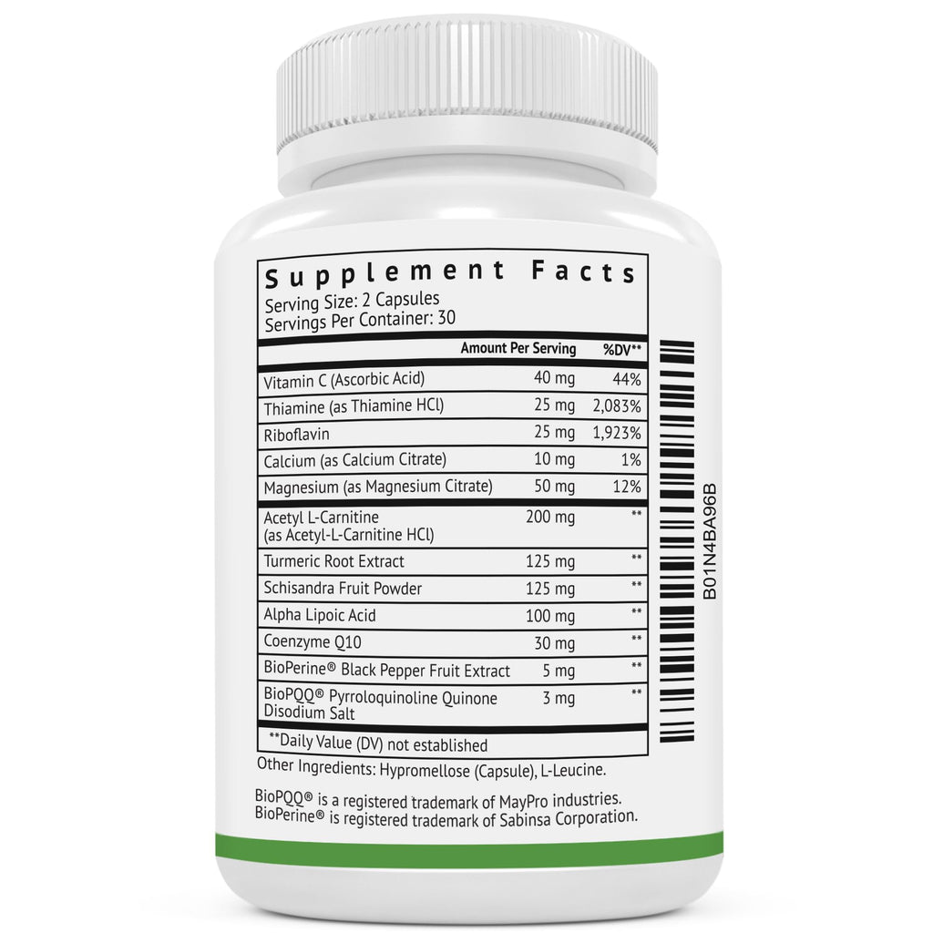 VitaMonk Mitochondrial Supplements - MitoTrax - Revitalize and Repair Cells - Mitochondria Supplement for Cellular Energy - Advanced Mitochondrial Formula - PPQ Supplement Formula - 60 Capsules