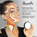 Mehron Makeup Paradise AQ - BLACK, Water-Activated Face & Body Paint