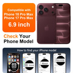 SPIDERCASE for iPhone 18 Pro Max Case/iPhone 17 Pro Max Case,Magnetic,Clear