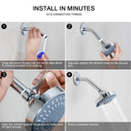 HOPOPRO 5-Mode High Pressure Shower Head - The Washington Post, NBC News, Today TV Show Recommended - High Flow Fixed Showerheads (4 Inch Oil Rubbed Bronze)