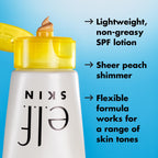 e.l.f. SKIN Suntouchable Whoa Glow SPF 30, Sunscreen & Makeup Primer For A Glowy Finish, Made With Hyaluronic Acid, Vegan & Cruelty-Free, Packaging May Vary, Sunburst