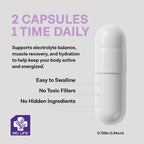 MD. Life Potassium Magnesium Supplement - 90 Capsules - Magnesium Potassium Supplement - High Absorption Complex - Support Vascular Health & Leg Cramp