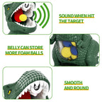 BLmukce Dinosaur Shooting Toys for Kids 3-5 5-7, Movable Target Shooting Game trex Chomp Shot Dino Blaster Toy Gift for Boys Age 4-8, Christmas & Birthday Gifts for 3 4 5 6 7 8 Years Old Kids