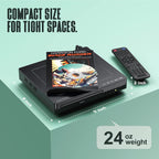 DVD Players for TV with HDMI, Simple DVD Player for Elderly, DVD Players That Play All Regions, CD Player for Home Stereo System - Black
