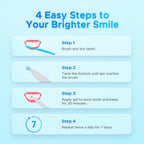 Luelli Teeth Whitening Pen, 50+ Uses - Travel Size Professional Tooth Whitener Gel, Extra Strength Organic Teeth Bleaching Gel for Sensitive Teeth, Instant Stain Removal, Simply White Smile, 4 Count