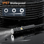Endoscope Camera with Light: 4.3" 1080P HD Dual-Lens Inspection Borescope Camera for Sewer - 16.4ft Waterproof Industrial Endoscope - Flexible Snake Bore Scope for Plumbing Automotive