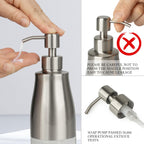 Gaussra Kitchen Soap Dispenser with Silicone Tray & Stickers 11 OZ / 320 ML