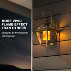 Hompavo 【Upgraded Flame Light Bulbs for Home Decor with Upside Down Effect
