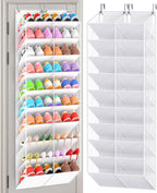 UVIAHOMI 20-30 Pairs Over the Door Shoe Organizer, 10-Tier Door Shoes Rack