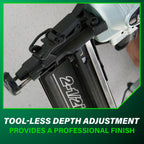 Metabo HPT Finish Nailer with Air Duster, Pro-Preferred Pneumatic Power Nailers, Ideal for Molding, Chair Rail, and Cabinetry, Lightweight 3.7 lbs, 16 Gauge, 1″ to 2-1/2″ Finish Nails, NT65M2S