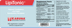 Karuna Lipitonic - 180 Vegetarian Capsules - Blend of Vitamins, Minerals, and botanicals Supporting Healthy Cholesterol Levels Already in the Normal Range and Promote Healthy lipid Metabolism