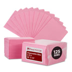 Practicon 125 Pack Pink Disposable Patient Bibs, 18" x 13", 3 Ply Waterproof Paper Bib Sheet with Poly Back, Dental, Medical, Tattoo, Nail Tray or Table Cover, 125 Pack