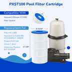 Fil-fresh PXST100 Pool Filters Cartridge Compatible with Hayward XStream CC1000, Replaces Pleatco PXST100, Hayward CCX1000-RE, Unicel C-8311, Filbur FC-1285, 817-0100N/P, 100 sq. ft, 1-Pack