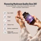 FreshCap Mushrooms Lions Mane Supplement Capsules 14,000mg - Lion's Mane, High Potency Extract, 14:1 Organic Mushroom Supplement, Ayurveda Focus Made in USA (120 Capsules)