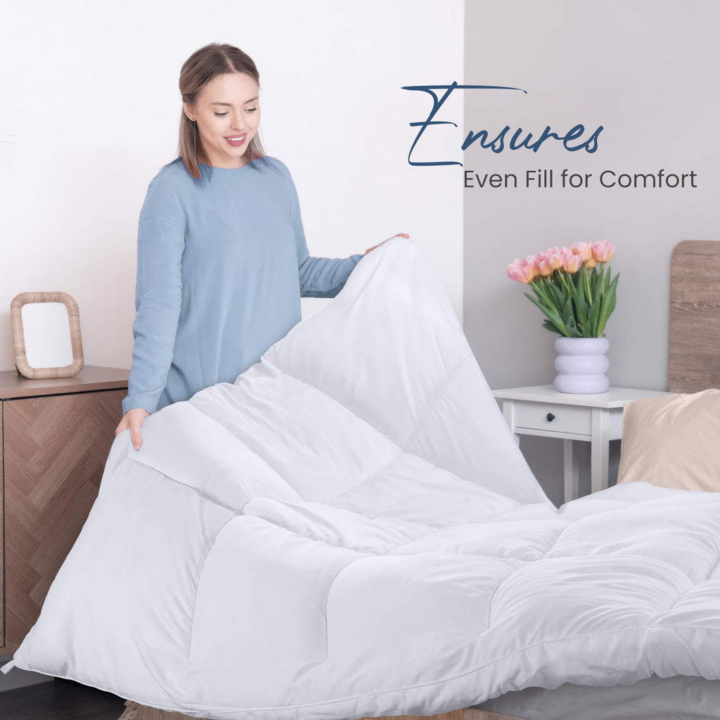 Utopia Bedding Duvet Insert, Comforters Queen Size 88 x 88 Inches, White
