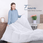 Utopia Bedding Duvet Insert, Comforters Queen Size 88 x 88 Inches, White