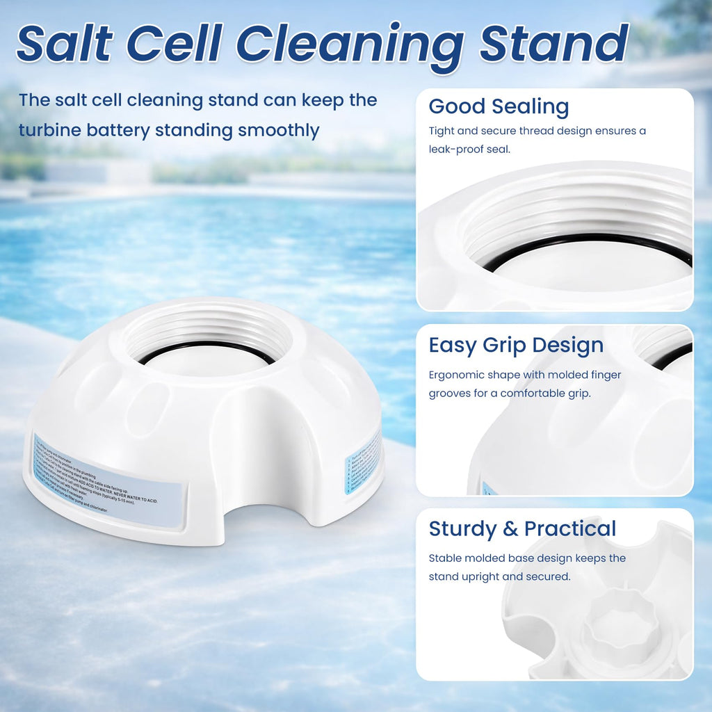 Salt Cell Cleaner - Fits for Hayward Salt Cell Cleaning Stand, Built-in O-Ring, Leak-Proof Design
