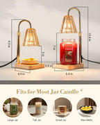 Marycele Candle Warmer Lamp with Timer for Yankee Candles, Christmas Decor