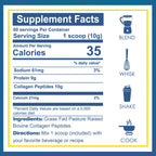 Zammex Premium Collagen Peptides Powder Unflavored,Hydrolyzed Proteins Types I & III, Supports Hair, Skin, Nails, Joints, Grass Fed, Non-GMO, Gluten-Free,Paleo & Keto Friendly,60 Servings