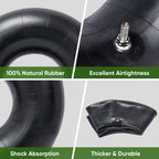 TICONN 20x8.00-8, 20x10.00-8 Inner Tube, 2 Pack Inner Tire Tube for Wheelbarrow Tires, Replacement Tube with TR-4 Straight Valve Stem for Wheelbarrows, Lawn Mowers, Garden Tractor, ATVs, Tractor