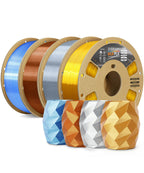 OVERTURE Silk PLA Filament 1.75mm, Clog-Free Shiny, Metallic Shine 3D Printer Filament, 1kg Spool (2.2lbs), Ideal for Cosplay Jewelry & Home Decor (Silk Pink)
