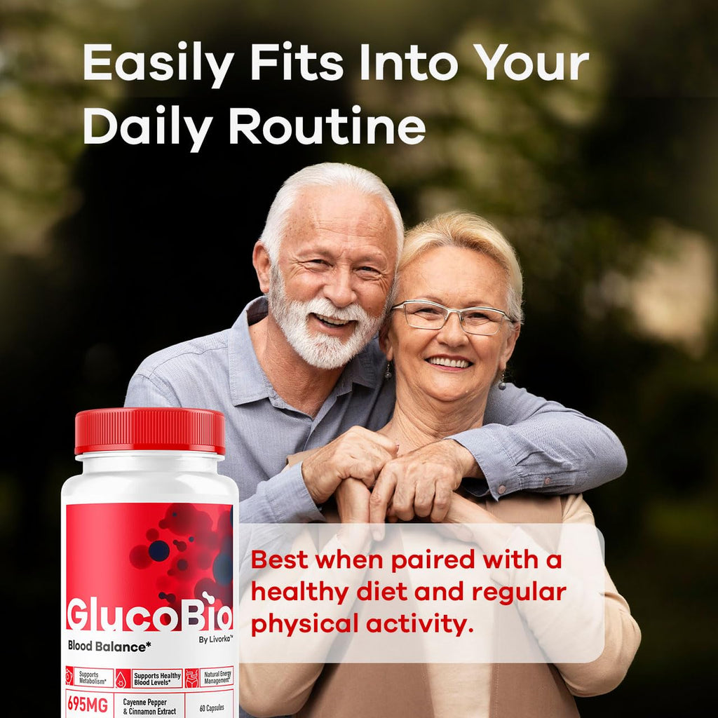 (2 Pack) GlucoBio Capsules - Official Gluco Bio Advanced Formula Support Pills - Maximum Strength, Natural Gluco Bio Supplement Vitamin for Overall Health & Wellness Reviews, 120 Capsules for 2 Months