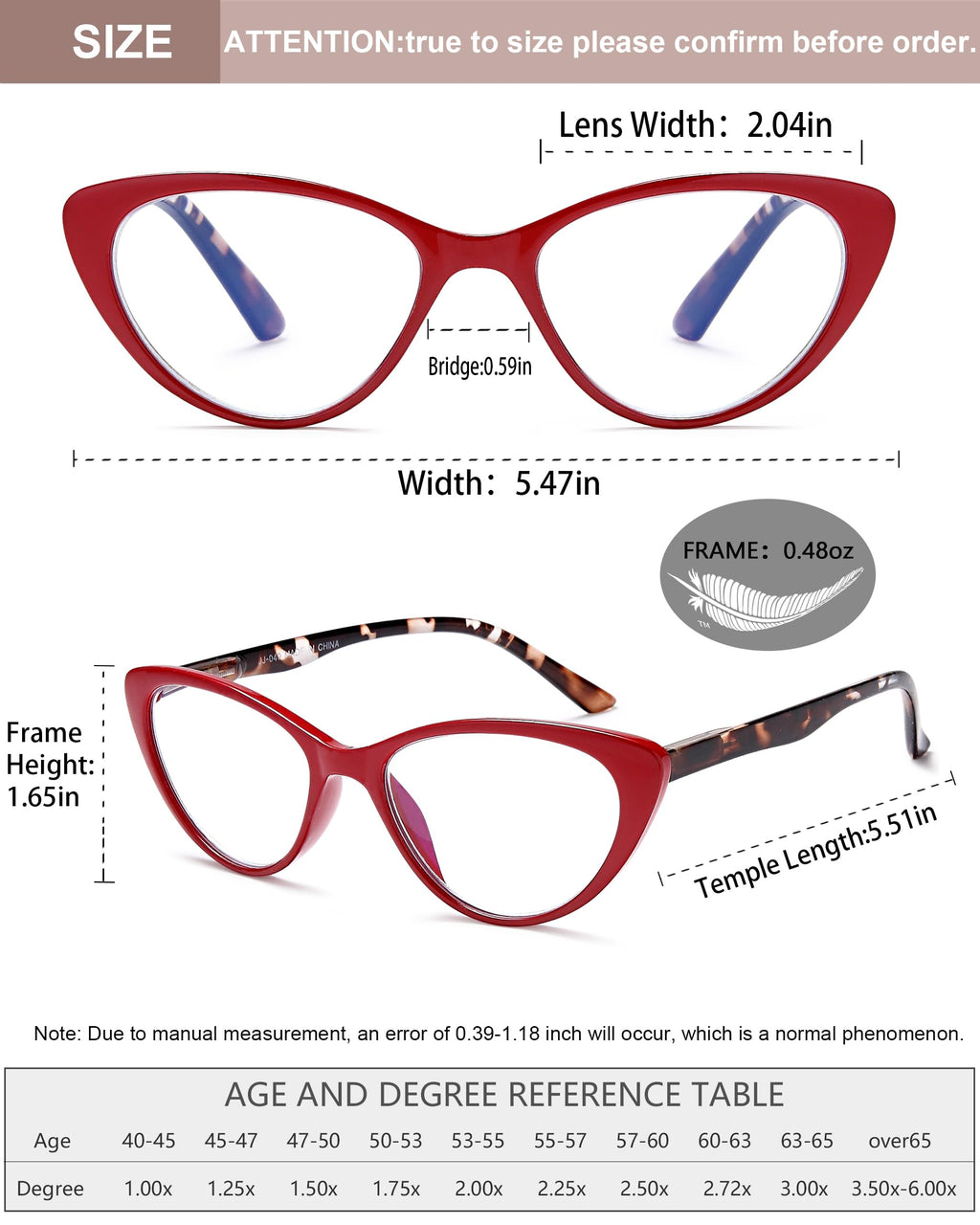 EYEURL 4-Pack Cat Eye Reading Glasses for Women- Blue Light Blocking Readers with Spring Hinges,Anti-Glare/UV Rays Reading Glasses,1.5