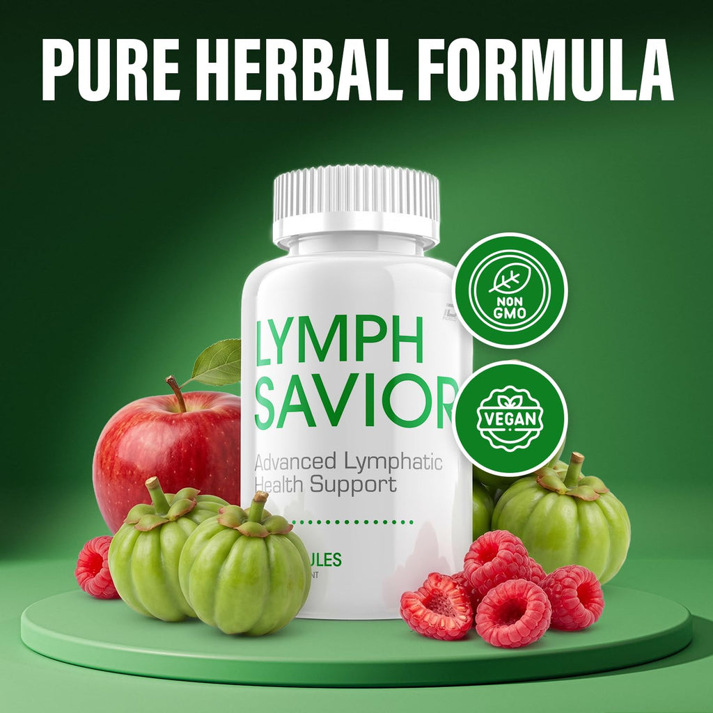 Lymph Savior Capsules – LymphSavior Pills Advanced Formula Natural Ingredients, Reviews - 5 Pack - 300 Capsules