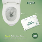 1250 Pcs Flushable Toilet Seat Covers for Hotel, Business, and Commercial