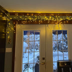 NIDISETPJAS 2Pcs Enchanted Willow Vine Lights with Remote, Christmas Swags Decorations Indoor Room Decor, 18 Branches 144 LEDs Lighted Willow Vine Lights for Walls Bedroom Home Decor