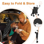 Wedyvko Travel Portable Dog Stroller, Pet Stroller for Small Puppy Dogs & Cats, Up to 33 lbs, Black
