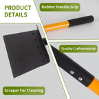 ZOYACREATE Cleaning Shovel, 51 Inch Heavy Duty Flat Snow Weeding Tool