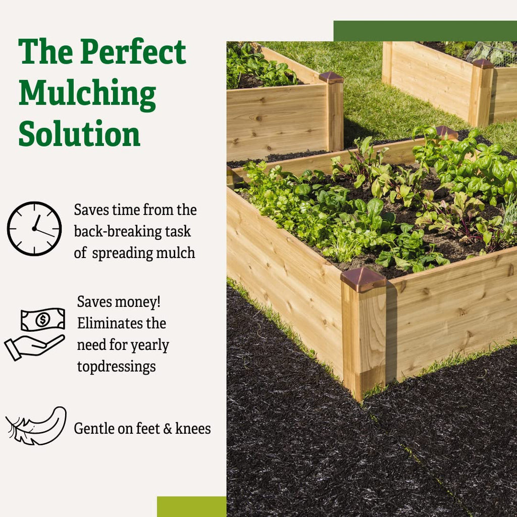 Gardener's Supply Company 100% Recycled Rubber Walkway- 8' x 2' (2 Pack)