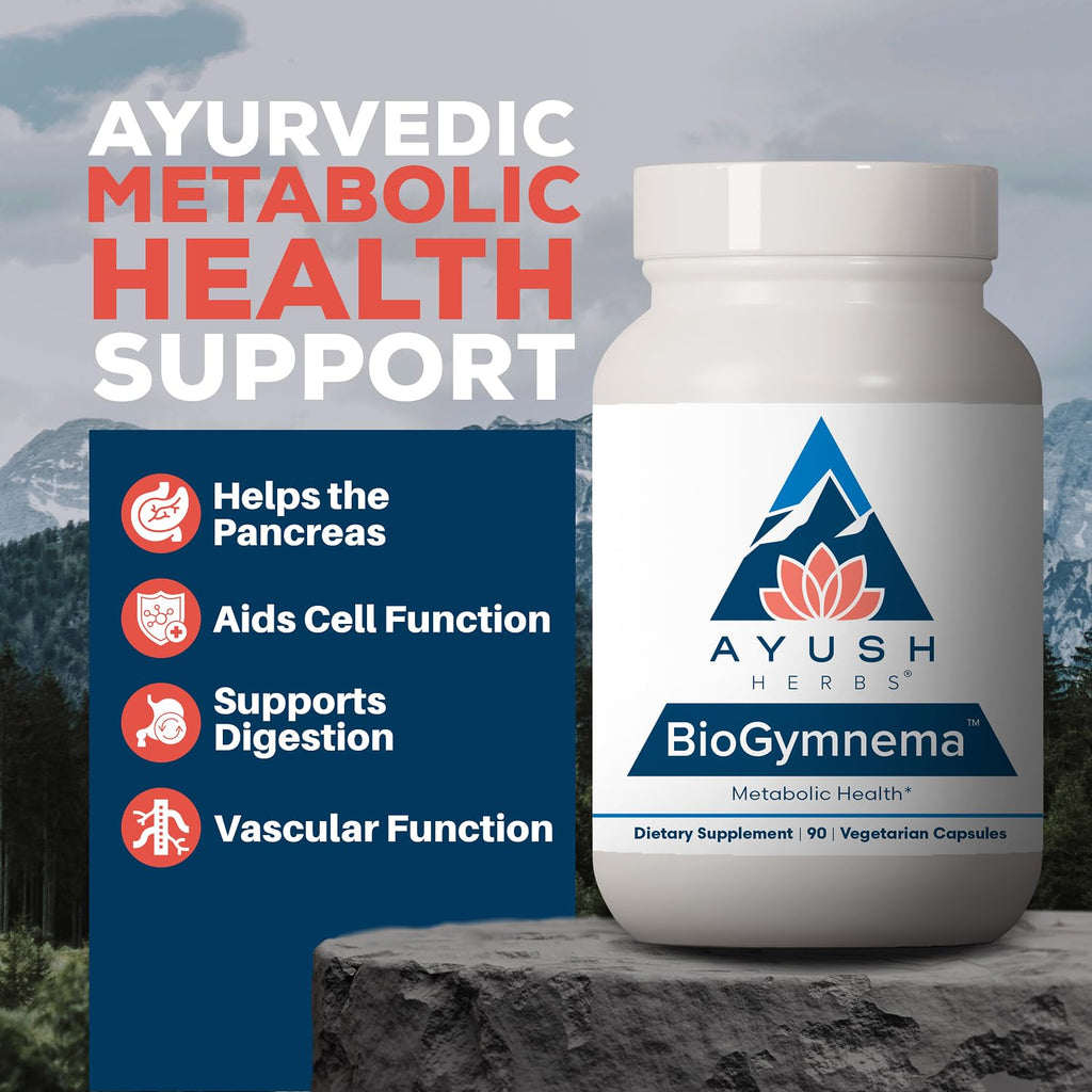 Ayush Herbs BioGymnema, Metabolic Vitamin & Herb Blend, 90 Servings