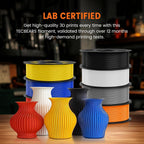 TECBEARS PETG Filament 1.75mm 4KG, 3D Printer Filament Bundle PETG, Strong Toughness, 4 * 1KG(1320M) Filament High Precision, Dimensional Accuracy ±0.02mm,Black+Coffee+Sliver+Olive Green