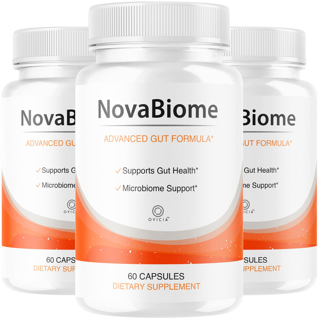 (3 Pack) NovaBiome Capsules - Official NovaBiome Pills Advanced Formula with All Natural Ingredients, Novabiome Advanced Pills for Wellness & Overall Health Support Reviews, 180 Capsules for 3 Months