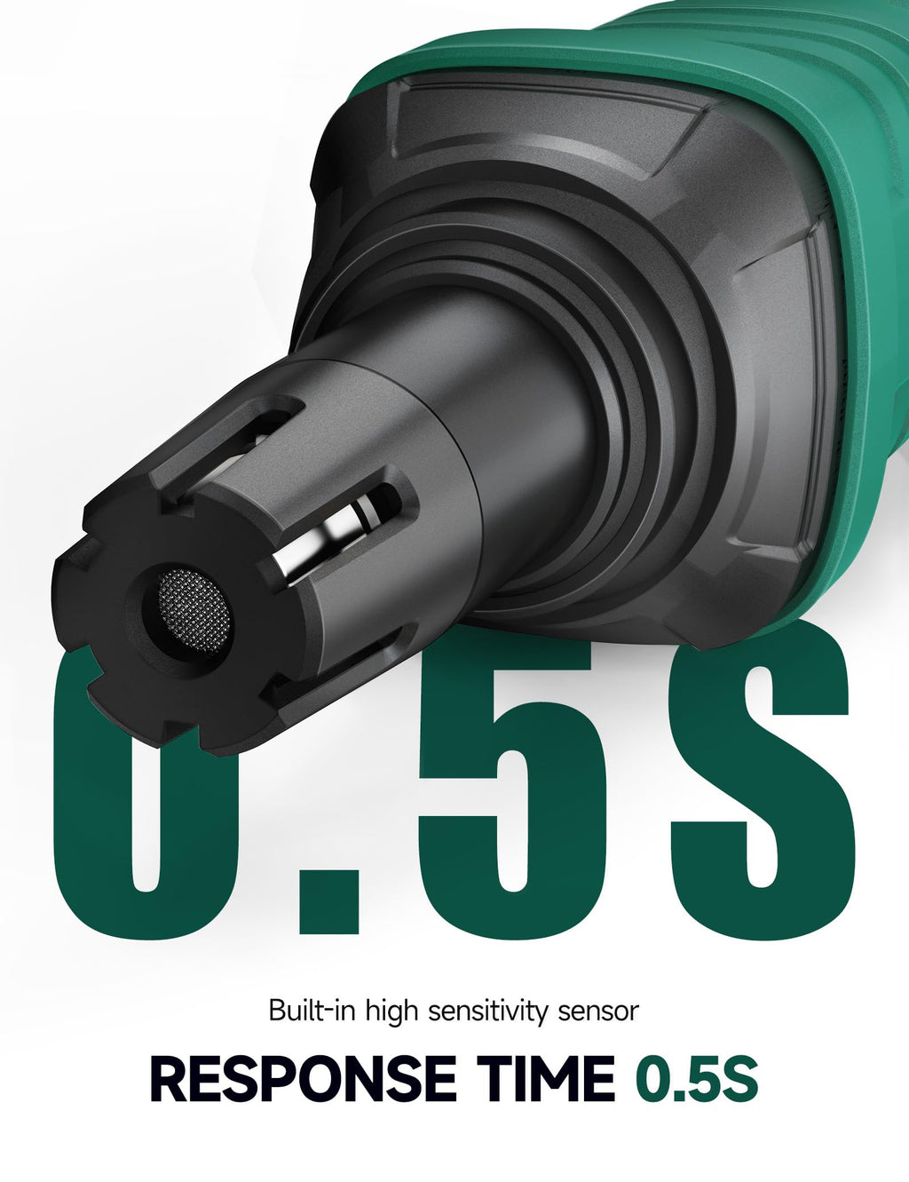STMOUTUO Gas Leak Detector for RV & Home - Detects Propane, Methane & Combustible Gases, 2 Batteries Included (Green)