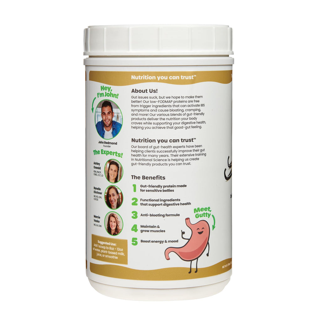 Better Blends Collagen Peptides and Oat Protein Powder- Low FODMAP Certified, Diary-Free, Soy-Free, 100% Gut-Friendly and Non-Bloating, Vanilla, 20 Servings