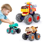Toy Cars for 1-3 Year Old, 3PCS Animal Monster Truck, 1 Year Old Boy Gifts